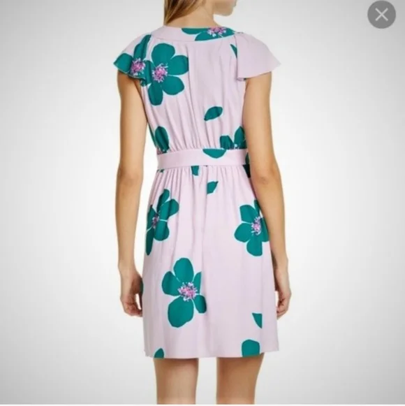 Kate Spade Grand Flora A-Line Dress in Mirage Pink Sz 6 - Picture 4 of 6